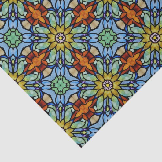  glas schilderen - Patroon voor ontkoppeling Tissuepapier (Detail)