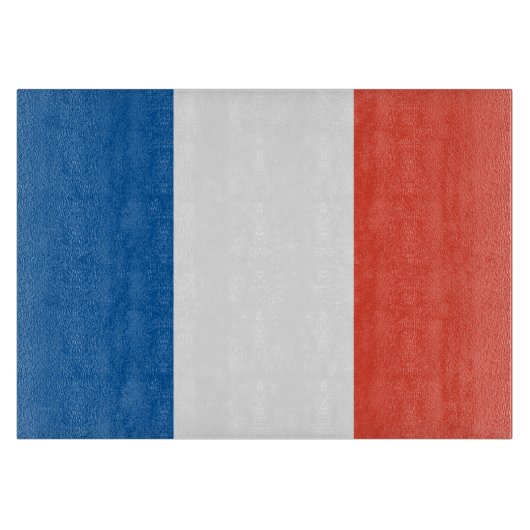 Glas Schneidebrett Frankreich Fahne Snijplank (Voorkant)