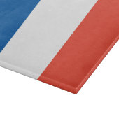 Glas Schneidebrett Frankreich Fahne Snijplank (Hoek)