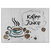 Glas-Schneidebrett Kaffee Snijplank (Voorkant)