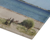 Glas Schneidebrett Strand und Meer Snijplank (Hoek)