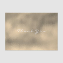 Glas Sepia Gold Blush Metallic Dank u Naam