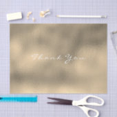 Glas Sepia Gold Blush Metallic Dank u Naam Tissuepapier (Craft)