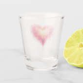 Glas shot kunstzinnig hart (Achterkant)