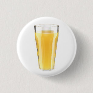Glas sinaasappel ronde button 3,2 cm