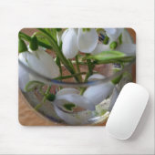 glas sneeuwval muismat (Met muis)