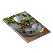 glas sneeuwval notitieboek (Rechterzijde)