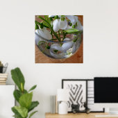 glas sneeuwval poster (Thuiskantoor)