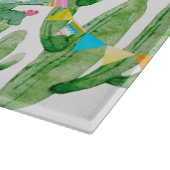 Glas snijden Boho Llama Bohemian Cacti Desert Flo Snijplank (Hoek)