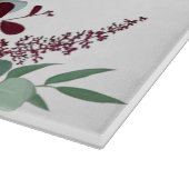 Glas snijden Lavendel Hibiscus op wit Snijplank (Hoek)