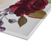 Glas Snijden Witte Rozen Gouden Geometrische Flo Snijplank (Hoek)