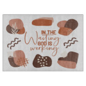 Glas snijplank cadeau voor christenen (Voorkant)