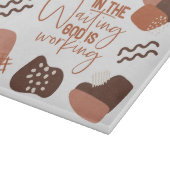 Glas snijplank cadeau voor christenen (Hoek)