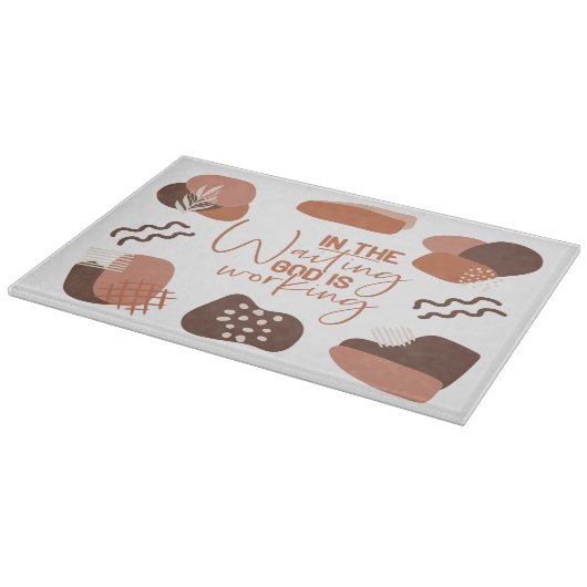 Glas snijplank cadeau voor christenen (Hoek)