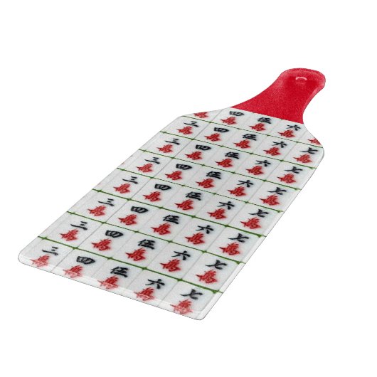 Glas snijplank Mahjong (Hoek)