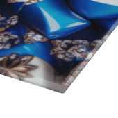 Glas snijplank met Argentijnse kleuren (Hoek)