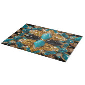 Glas snijplank met Bahama's Kleuren (Hoek)