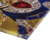 Glas snijplank met Colombia Kleuren (Hoek)