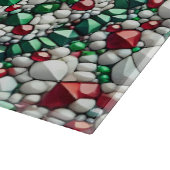 Glas snijplank met Italiaanse kleuren (Hoek)