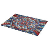 Glas snijplank met Nederland Kleuren (Hoek)