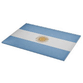 Glas snijplank met Vlag van Argentinië (Hoek)