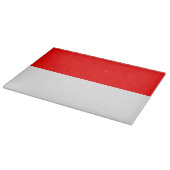 Glas snijplank met vlag van Indonesië (Hoek)