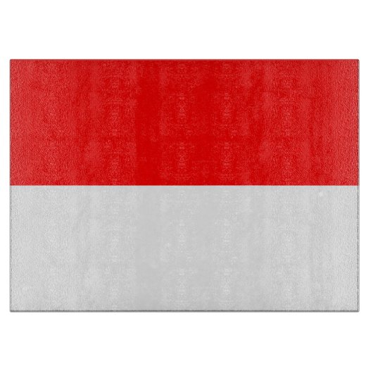 Glas snijplank met vlag van Indonesië (Voorkant)