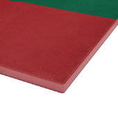 Glas snijplank met Vlag van Litouwen (Hoek)