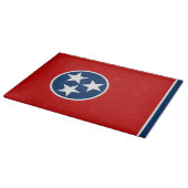 Glas snijplank met Vlag van Tennessee, USA (Hoek)