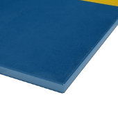Glas snijplank met vlag van Zweden (Hoek)