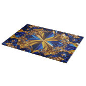 Glas snijplank met Zweden Kleuren (Hoek)