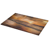 Glas snijplank Oceaan Zonsondergang Landschap (Hoek)