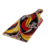 Glas snijplank paddle Belgische Kleuren (Hoek)