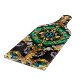 Glas snijplank paddle Braziliaanse Kleuren (Hoek)