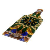 Glas snijplank paddle Brazilië Kleuren (Hoek)