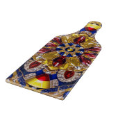 Glas snijplank paddle Colombia Kleuren (Hoek)