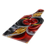 Glas snijplank paddle Duitse Kleuren (Hoek)