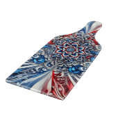 Glas snijplank paddle Franse Kleuren (Hoek)