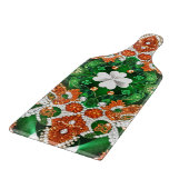 Glas snijplank paddle Ierse Kleuren (Hoek)