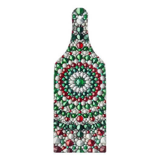 Glas snijplank paddle Italiaanse Kleuren (Voorkant)
