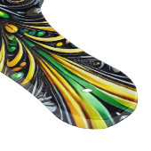 Glas snijplank paddle Jamaican Kleuren (Hoek)