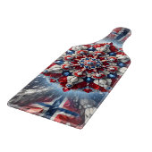 Glas snijplank paddle Noorse Kleuren (Hoek)