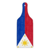 Glas snijplank paddle, vlag van de Filipijnen (Voorkant)