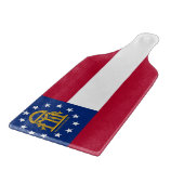 Glas snijplank peddel met Georgia vlag (Hoek)