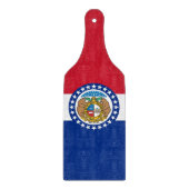 Glas snijplank peddel met Missouri vlag (Voorkant)