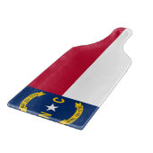 Glas snijplank peddel met New Carolina vlag (Hoek)