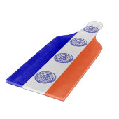 Glas snijplank peddel met New York City vlag (Hoek)