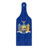 Glas snijplank peddel met New York vlag (Voorkant)