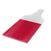 Glas snijplank peddel met Polen vlag (Hoek)