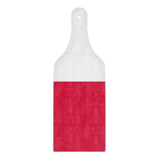 Glas snijplank peddel met Polen vlag (Voorkant)
